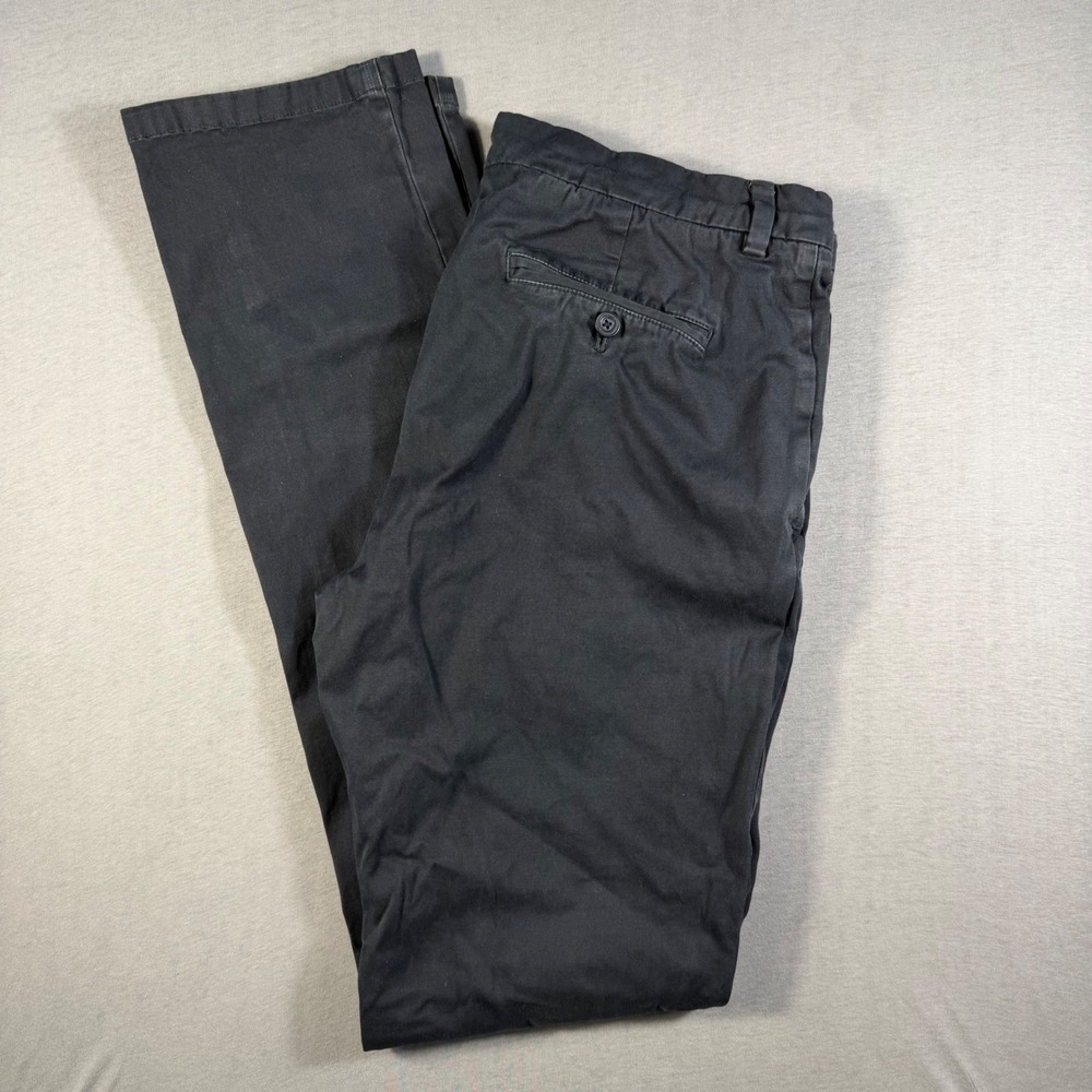 Vineyard Vines Slim Pant Mens 34x36 Dark Gray Cotton Stretch Chino Trousers